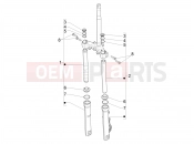 Fork's components (Showa) - Piaggio Medley 125 E5 (EU) 2022