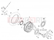 Rear wheel - Piaggio Medley 125 E5 (EU) 2022