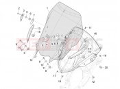 Windshield - Glass - Piaggio MP3 310 HPE / HPE Sport E5+ (EU) 2024