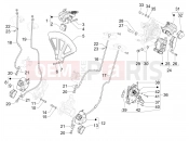 PIAGGIO MP3 400 HPE Classic-Sport E5+ (EU) Brakes pipes - Calipers (ABS)