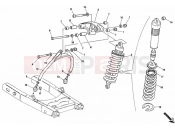 DUCATI 1995 Monster 400 REAR SHOCK ABSORBER » SWING ARM