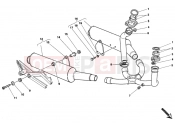DUCATI 1995 Monster 400 EXHAUST SYSTEM » EXHAUST SYSTEM