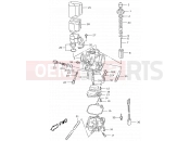 SUZUKI AY50 W (1998) Katana 5C - CARBURETOR (MODEL AY50 K1)