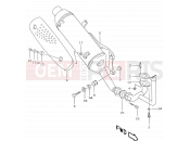 SUZUKI AY50 W (1998) Katana 7A - MUFFLER (MODEL W P04)