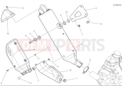 DUCATI 2025 Desert X Rally Exhaust silencer
