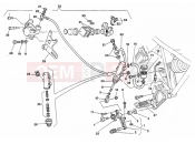 DUCATI 1995 Supersport 400 SS REAR BRAKE SYSTEM » BRAKING SYSTEM