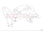 DUCATI 2025 Hypermotard 950 Rear mudguard