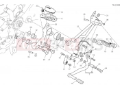 Left footrests - Ducati Hypermotard 950 SP 2025