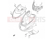 SUZUKI AY50 K4 (2004) Katana 30C - FRONT LEG SHIELD (MODEL K4)