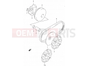 SUZUKI AY50S K4 (2004) Katana 12D - TRANSMISSION (1) (MODEL AY50 K2, SEE NOTE)