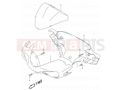SUZUKI AY50W X (1999) Katana 35D - HANDLE COVER (MODEL AY50 K1)