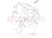 SUZUKI AY50W X (1999) Katana 37 - REAR FENDER (MODEL V/W/X)