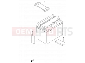 SUZUKI AY50W K4 (2004) Katana 17A - BATTERY (MODEL K3/K4)