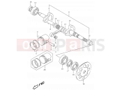 SUZUKI AY50WR W (1998) Katana 4A - CRANKSHAFT (MODEL AY50WR K1)