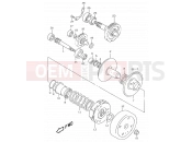 SUZUKI AY50WR W (1998) Katana 13 - TRANSMISSION (2) (MODEL V/W)