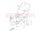 SUZUKI AY50WR Y (2000) Katana 30A - FRONT LEG SHIELD (MODEL Y)