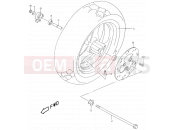 SUZUKI AY50WR Y (2000) Katana 40A - FRONT WHEEL (MODEL Y)