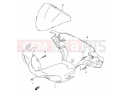 SUZUKI AY50WR K1 (2001) Katana 35C - HANDLE COVER (MODEL AY50 K1)