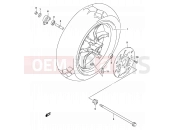 SUZUKI AY50WR K2 (2002) Katana 41 - FRONT WHEEL (MODEL K1/K2/K3)
