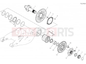 DUCATI Diavel V4 Rear wheel spindle