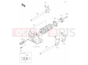 KAWASAKI Z1100 SE (ZR1100HTFAN) 12 Gear Change Drum/Shift Fork(s)