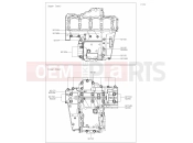 KAWASAKI Z1100 SE (ZR1100HTFAN) 15 Crankcase Bolt Pattern