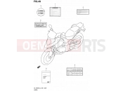 SUZUKI DL1000A L4 (2014) V-Strom (E21) 49 - LABEL