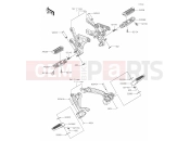 KAWASAKI Z900 (ZR900SSFAN) 33 Footrests