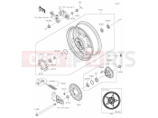 KAWASAKI Z900 (ZR900SSFAN) 39 Rear Hub