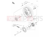 KAWASAKI Z500  SE (ER500FRFAN) 40 Rear Hub