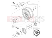 KAWASAKI Z900 70 kW (ZR900FRFBN) 39 Rear Hub
