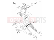 KAWASAKI NINJA ZX-6R 40th Anniversary Edition (ZX636JRFBN) 31 Swingarm
