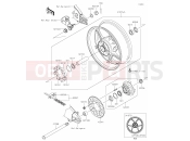 KAWASAKI NINJA ZX-6R 40th Anniversary Edition (ZX636JRFBN) 39 Rear Hub