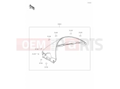KAWASAKI NINJA ZX-6R 40th Anniversary Edition (ZX636JRFBN) 71 Accessory(Windshield)