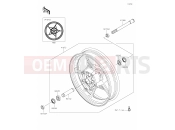 KAWASAKI Z900 SE (ZR900MPSNN) 38 Front Hub