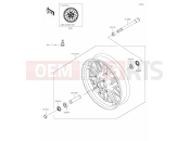 KAWASAKI Z650RS (ER650MNFBB) (United Kingdom) 39 Front Hub