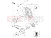 KAWASAKI Z650RS (ER650MNFBB) (United Kingdom) 40 Rear Hub