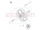 KAWASAKI VERSYS 650 (KLE650HNFAN) 39 Front Hub