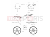 KAWASAKI VERSYS 650 (KLE650HNFAN) 64 Decals(Silver)