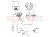 KAWASAKI VERSYS 1000 S (KLZ1000ENSNN) 62 Decals(Gray/Black)