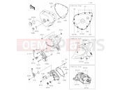 KAWASAKI W800 STREET (EJ800BLF) (United Kingdom) 17 Left Engine Cover(s)