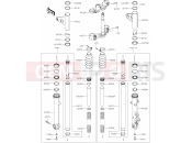 KAWASAKI W800 STREET (EJ800BLF) (United Kingdom) 45 Front Fork