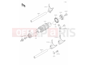 KAWASAKI Z650 (ER650KLF) 12 Gear Change Drum/Shift Fork(s)