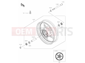 KAWASAKI Z650 (ER650KLF) 39 Front Hub