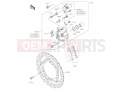 KAWASAKI Z650 (ER650KLF) 44 Front Brake