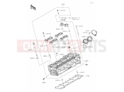 KAWASAKI Z900RS (ZR900CLF) (United Kingdom) 01 Cylinder Head