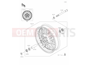 KAWASAKI Z900RS (ZR900CLF) (United Kingdom) 38 Front Hub