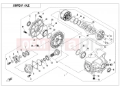 REAR AXLE(WITH AUTOMATIC DIFFERENTIAL LOCK) - F33-A - CFMOTO CFORCE 1000 (CF1000AU) 2021