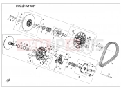 CFMOTO 2025 ATV CFORCE 1000 (CF1000AU-2) CVT ASSY(MUD) - E05-B