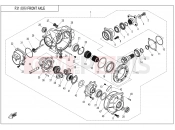 FRONT AXLE - F31-V1 - CFMOTO CFORCE 450 (CF400AU) 2017